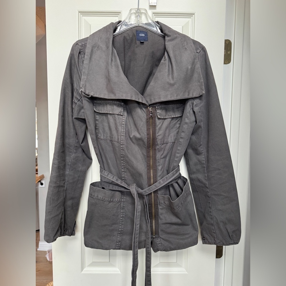 GAP Charcoal Utility Jacket for Women
